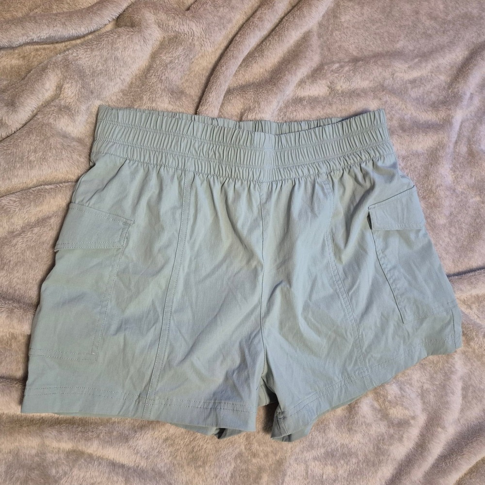 Yogalicious Trail Path Commuter Outdoor Shorts Sage Green Cargo Hiking Womens L - Picture 3 of 5
